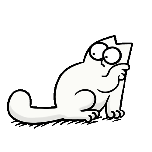 cat pointing right